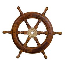Dekoratives Steuerrad aus Holz