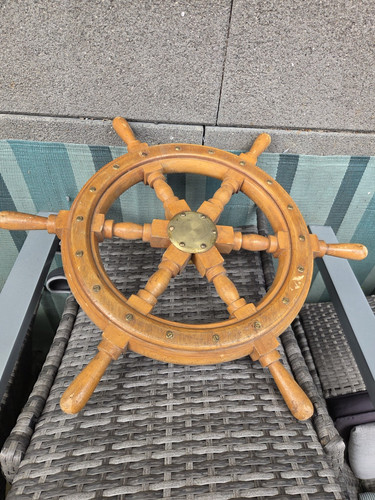 Antikes maritimes steuerrad - antikes,