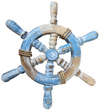 Maritimes Steuerrad Holz 25 cm