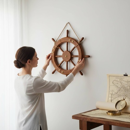 Nautisches steuerrad maritimer - steuerrad,
