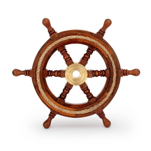 30cm maritimes steuerrad - steuerrad, holz