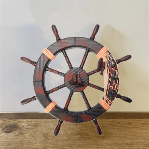 Steuerrad 45cm holz - steuerrad,