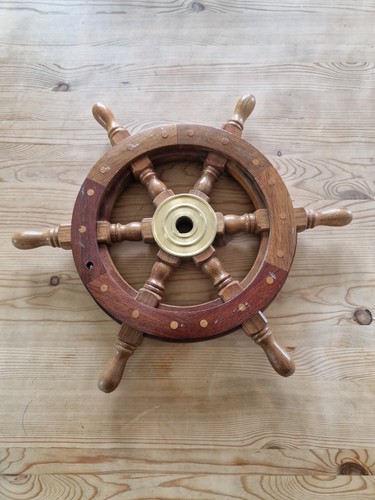 Maritimes steuerrad aus - aus, holz