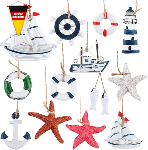 Maritime deko anhänger set - deko, 13
