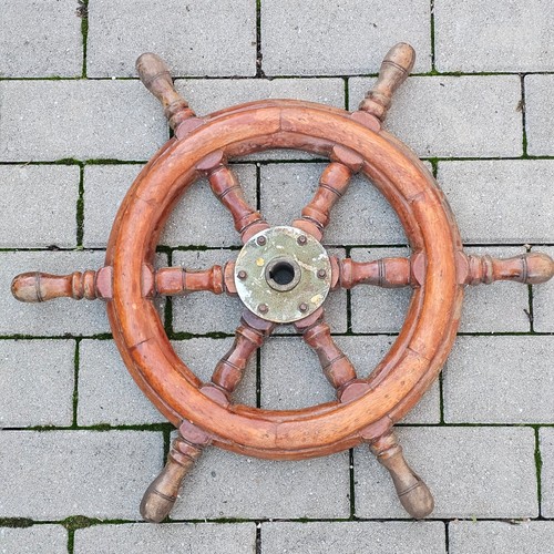 Altes holz steuerrad - altes,