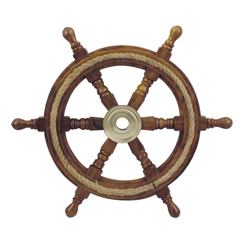 Steuerrad mit tau aus - steuerrad,