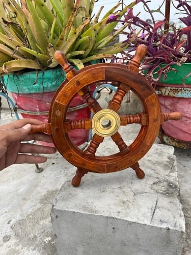 Maritim holz schiff rad wand - rad,